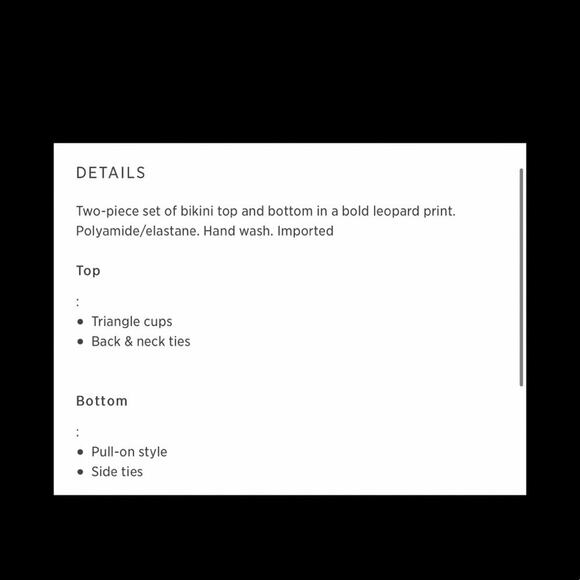 Zadig & Voltaire Triangle Leopard Bikini. - Picture 10 of 10